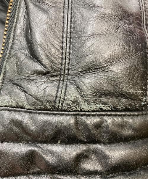 Liugoo Leathers（リューグーレザーズ）LIUGOO LEATHERS (リューグーレザーズ) シングルホースレザーライダースジャケット ブラック サイズ:LLの古着・服飾アイテム