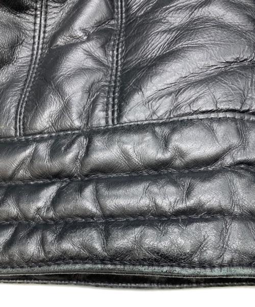 Liugoo Leathers（リューグーレザーズ）LIUGOO LEATHERS (リューグーレザーズ) シングルホースレザーライダースジャケット ブラック サイズ:LLの古着・服飾アイテム