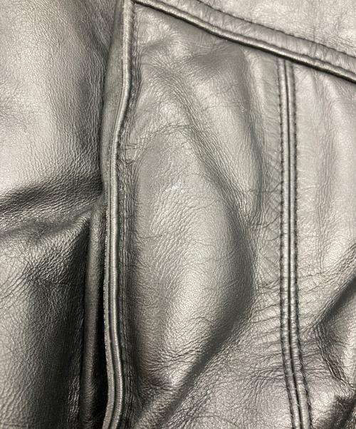 Liugoo Leathers（リューグーレザーズ）LIUGOO LEATHERS (リューグーレザーズ) シングルホースレザーライダースジャケット ブラック サイズ:LLの古着・服飾アイテム