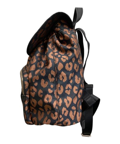 Kate Spade（ケイトスペード）Kate Spade (ケイトスペード) ザ リトルベターサム レオパード ミディアム バックパック ブラウンの古着・服飾アイテム