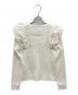 Her lip to (ハーリップトゥ) Ruffle Pleated Knit Cardigan アイボリー サイズ:M：16000円