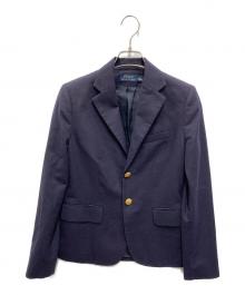 POLO RALPH LAUREN（ポロ・ラルフローレン）の古着「金釦2Bウールテーラードジャケット」｜ネイビー