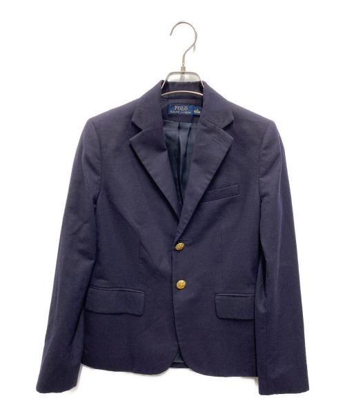 POLO RALPH LAUREN（ポロ・ラルフローレン）POLO RALPH LAUREN (ポロ・ラルフローレン) 金釦2Bウールテーラードジャケット ネイビー サイズ:SIZE 150の古着・服飾アイテム