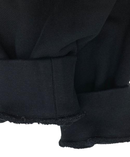 maison kitsune（メゾンキツネ）MAISON KITSUNE (メゾンキツネ) フォックスヘッド コンフォート ハーフジップ スウェットシャツ ブラック サイズ:XLの古着・服飾アイテム