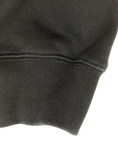 maison kitsune（メゾンキツネ）MAISON KITSUNE (メゾンキツネ) フォックスヘッド コンフォート ハーフジップ スウェットシャツ ブラック サイズ:XLの古着・服飾アイテム