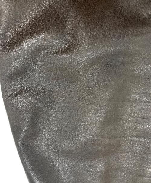 PRADA（プラダ）PRADA (プラダ) レザーテーラードジャケット ブラウン サイズ:54の古着・服飾アイテム