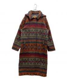 WOOLRICH（ウールリッチ）の古着「ネイティブ柄ロングコート」｜マルチカラー