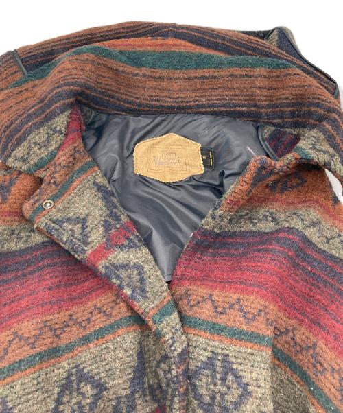 WOOLRICH（ウールリッチ）WOOLRICH (ウールリッチ) ネイティブ柄ロングコート マルチカラー サイズ:Mの古着・服飾アイテム