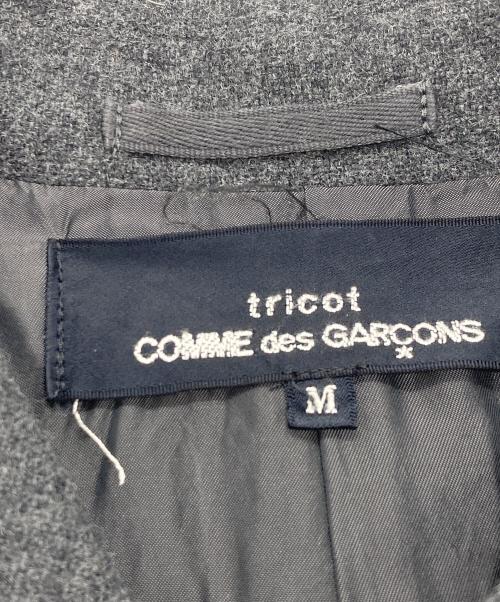 tricot COMME des GARCONS（トリココムデギャルソン）tricot COMME des GARCONS (トリココムデギャルソン) ウールステンカラーコート グレー サイズ:Mの古着・服飾アイテム
