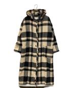 L.L.Beanエルエルビーン）の古着「チェックコート」｜アイボリー×ブラック