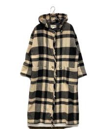 L.L.Bean（エルエルビーン）の古着「チェックコート」｜アイボリー×ブラック