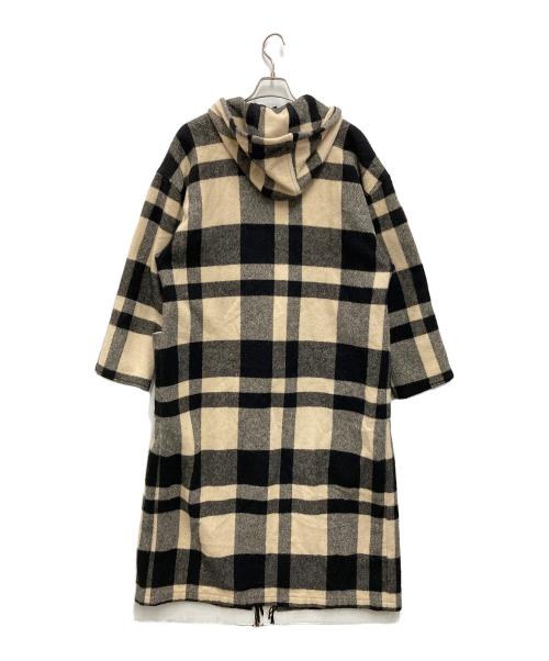L.L.Bean（エルエルビーン）L.L.Bean (エルエルビーン) チェックコート アイボリー×ブラック サイズ:Lの古着・服飾アイテム