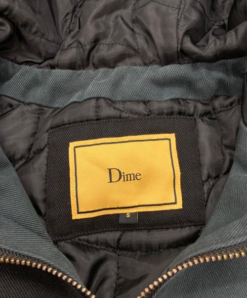Dime（ダイム）Dime (ダイム) Panel Denim Hooded Bomber ブラック×チャコール サイズ:Sの古着・服飾アイテム