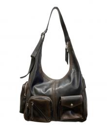 CHARLES & KEITH（チャールズアンドキース）の古着「トーラーマルチポケットホーボーバッグ」｜ブラウン