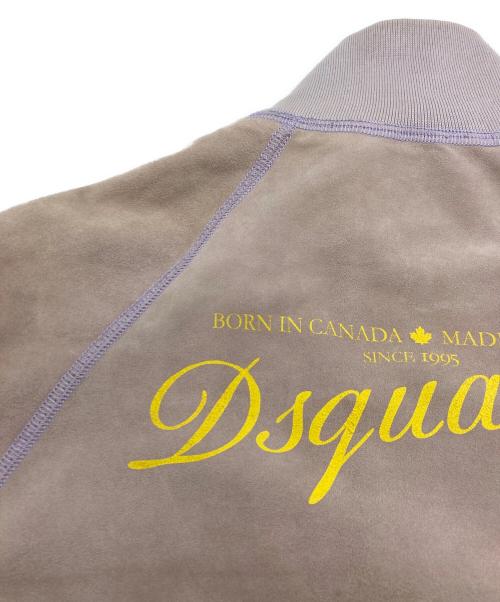 DSQUARED2（ディースクエアード）DSQUARED2 (ディースクエアード) スエードジップアップジャケット ピンク サイズ:40の古着・服飾アイテム