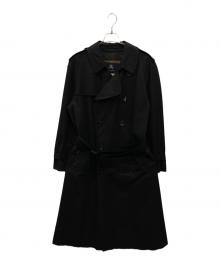 BURBERRY LONDON（バーバリーロンドン）の古着「ノバチェックライナー付トレンチコート」｜ブラック