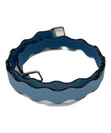 Valextra（ヴァレクストラ）の古着「イジィデ ウェーブ別売り ショルダーストラップ」｜ブルー