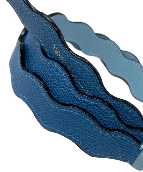Valextra（ヴァレクストラ）Valextra (ヴァレクストラ) イジィデ ウェーブ別売り ショルダーストラップ ブルーの古着・服飾アイテム