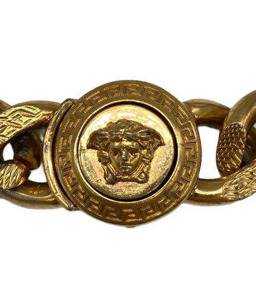 VERSACE（ヴェルサーチェ）VERSACE (ヴェルサーチェ) メドゥーサ チェーンブレスレット ゴールドの古着・服飾アイテム