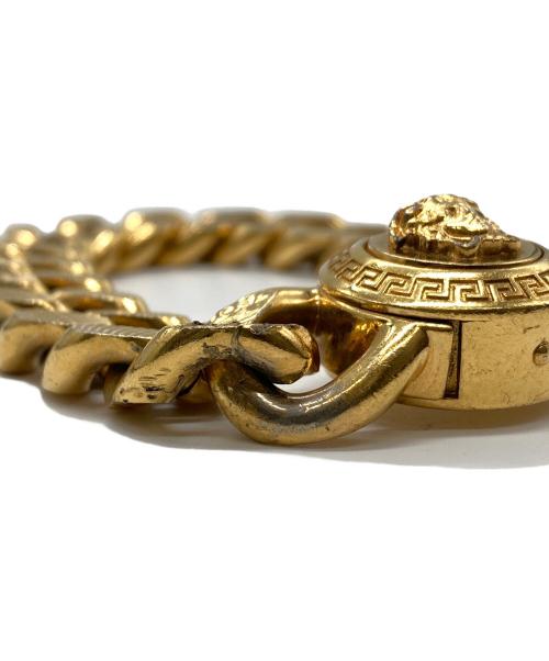 VERSACE（ヴェルサーチェ）VERSACE (ヴェルサーチェ) メドゥーサ チェーンブレスレット ゴールドの古着・服飾アイテム
