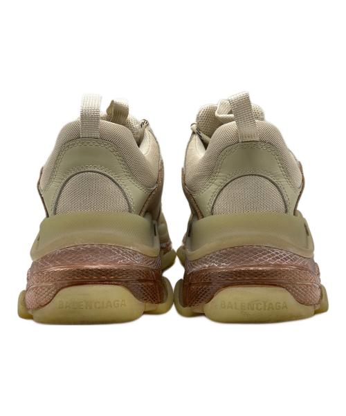 BALENCIAGA（バレンシアガ）BALENCIAGA (バレンシアガ) TRIPLE S CLEAR SOLE スニーカー ベージュ サイズ:27cmの古着・服飾アイテム