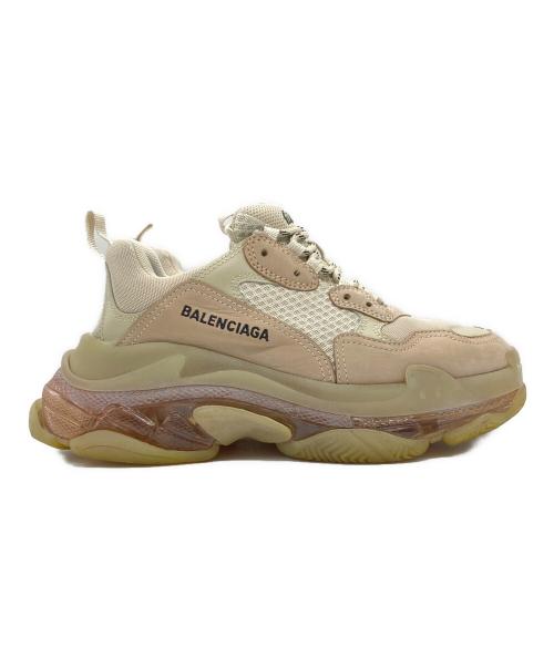 BALENCIAGA（バレンシアガ）BALENCIAGA (バレンシアガ) TRIPLE S CLEAR SOLE スニーカー ベージュ サイズ:27cmの古着・服飾アイテム