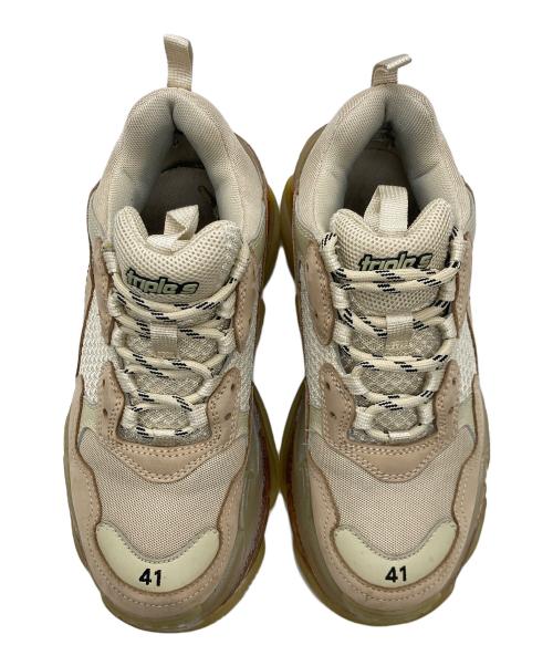 BALENCIAGA（バレンシアガ）BALENCIAGA (バレンシアガ) TRIPLE S CLEAR SOLE スニーカー ベージュ サイズ:27cmの古着・服飾アイテム