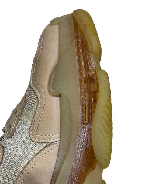 BALENCIAGA（バレンシアガ）BALENCIAGA (バレンシアガ) TRIPLE S CLEAR SOLE スニーカー ベージュ サイズ:27cmの古着・服飾アイテム