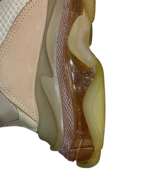 BALENCIAGA（バレンシアガ）BALENCIAGA (バレンシアガ) TRIPLE S CLEAR SOLE スニーカー ベージュ サイズ:27cmの古着・服飾アイテム