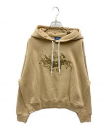 POLO RALPH LAUREN（ポロ・ラルフローレン）の古着「Triple-Pony Fleece Hoodie」｜ベージュ