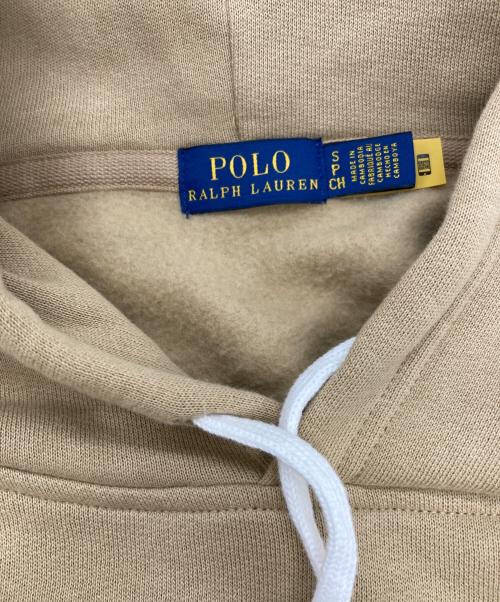 POLO RALPH LAUREN（ポロ・ラルフローレン）POLO RALPH LAUREN (ポロ・ラルフローレン) Triple-Pony Fleece Hoodie ベージュ サイズ:Sの古着・服飾アイテム