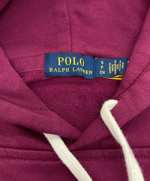POLO RALPH LAUREN（ポロ・ラルフローレン）POLO RALPH LAUREN (ポロ・ラルフローレン) ポニー アップリケ フーディ パープル サイズ:Sの古着・服飾アイテム