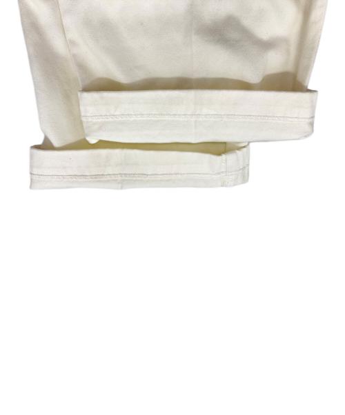 POLO RALPH LAUREN（ポロ・ラルフローレン）POLO RALPH LAUREN (ポロ・ラルフローレン) White Straight-Leg Mid-Rise Casual Pants. ホワイト サイズ:6 未使用品の古着・服飾アイテム