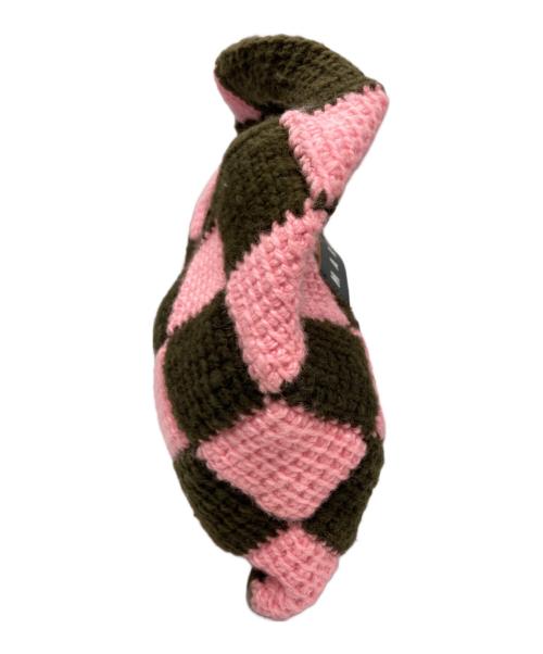 MARNI MARKET DIAMOND（マルニ マーケット ダイヤモンド）MARNI MARKET DIAMOND (マルニ マーケット ダイヤモンド) テックウール ミニバッグ ブラック×ピンクの古着・服飾アイテム