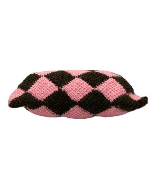 MARNI MARKET DIAMOND（マルニ マーケット ダイヤモンド）MARNI MARKET DIAMOND (マルニ マーケット ダイヤモンド) テックウール ミニバッグ ブラック×ピンクの古着・服飾アイテム