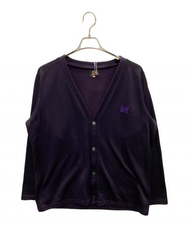 Needles Vネックカーディガン パープル 中古・古着通販】Needles (ニードルズ) V Neck Cardigan - C/Pe Bright