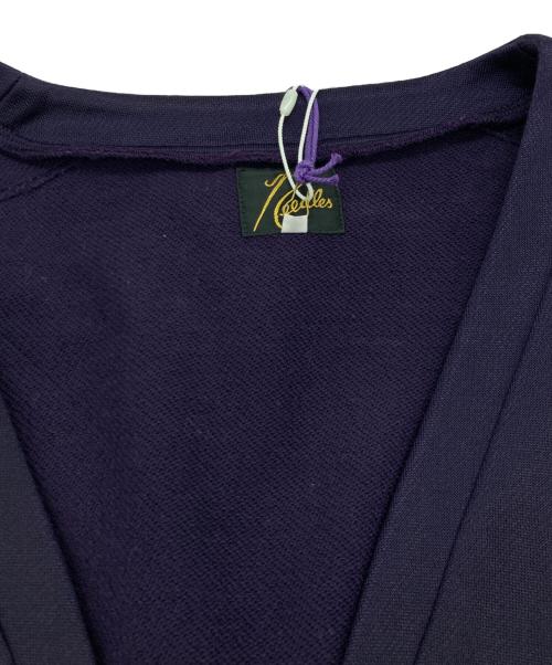 Needles（ニードルズ）Needles (ニードルズ) V Neck Cardigan - C/Pe Bright Jersey パープル サイズ:Mの古着・服飾アイテム