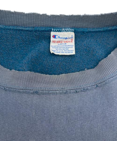 Champion REVERSE WEAVE（チャンピオン リバース ウィーブ）Champion REVERSE WEAVE (チャンピオン リバース ウィーブ) 【古着】目ありクルーネックスウェット ネイビー サイズ:Lの古着・服飾アイテム