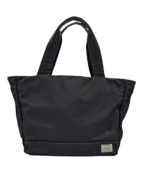 PORTER GIRL（ポーターガール）PORTER GIRL (ポーターガール) MOUSSE  TOTE BAG(M) ブラックの古着・服飾アイテム