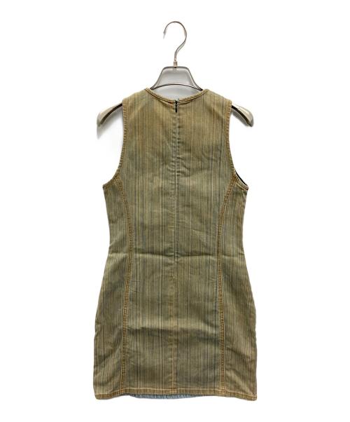 DIESEL（ディーゼル）DIESEL (ディーゼル) De-Ferriz-Fsd オーバル D プラーク デニムミニドレス インディゴ サイズ:Sの古着・服飾アイテム
