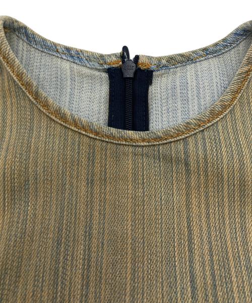 DIESEL（ディーゼル）DIESEL (ディーゼル) De-Ferriz-Fsd オーバル D プラーク デニムミニドレス インディゴ サイズ:Sの古着・服飾アイテム