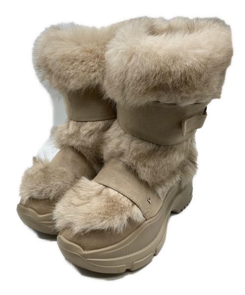 YELLO（イエロ）YELLO (イエロ) MOJU SHORT BOOTS アイボリー サイズ:Mの古着・服飾アイテム
