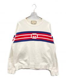 GUCCI（グッチ）の古着「インターロッキングG プリント スウェット」｜ホワイト