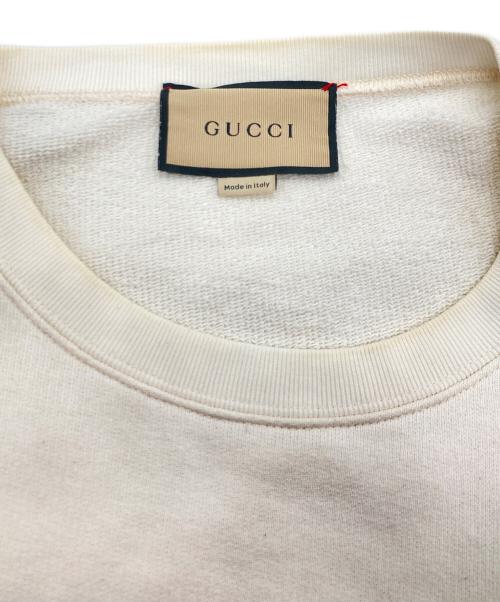 GUCCI（グッチ）GUCCI (グッチ) インターロッキングG プリント スウェット ホワイト サイズ:Lの古着・服飾アイテム