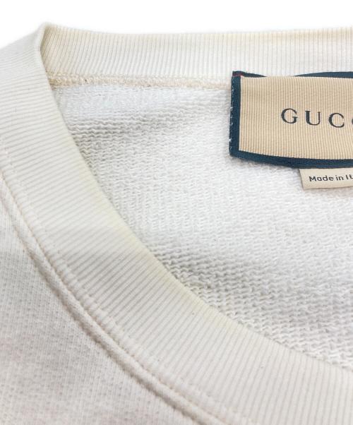 GUCCI（グッチ）GUCCI (グッチ) インターロッキングG プリント スウェット ホワイト サイズ:Lの古着・服飾アイテム