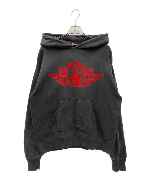 SAINT MICHAEL（セントマイケル）SAINT MICHAEL (セントマイケル) HOODIE / ANGEL グレー サイズ:XLの古着・服飾アイテム