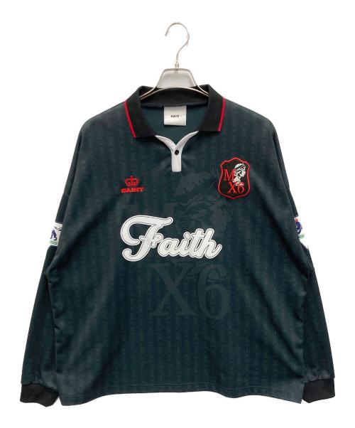 SAINT MICHAEL（セントマイケル）SAINT MICHAEL (セントマイケル) SOCCER SHIRT / FAITH ブラック サイズ:Lの古着・服飾アイテム