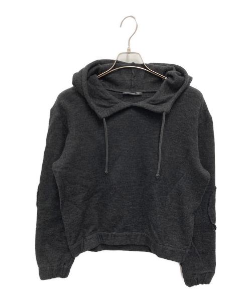 ALEXANDER McQUEEN（アレキサンダーマックイーン）ALEXANDER McQUEEN (アレキサンダーマックイーン) 【古着】エルボーパッチ ウールパーカー グレー サイズ:44の古着・服飾アイテム
