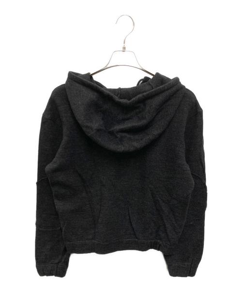 ALEXANDER McQUEEN（アレキサンダーマックイーン）ALEXANDER McQUEEN (アレキサンダーマックイーン) 【古着】エルボーパッチ ウールパーカー グレー サイズ:44の古着・服飾アイテム