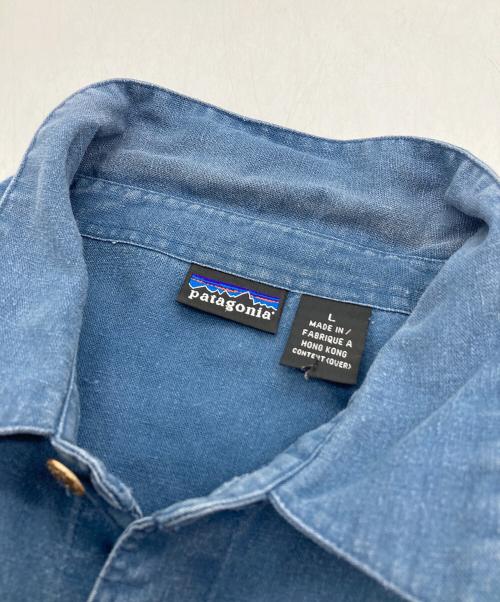 Patagonia（パタゴニア）Patagonia (パタゴニア) 半袖ヘンプシャツ ネイビー サイズ:Lの古着・服飾アイテム